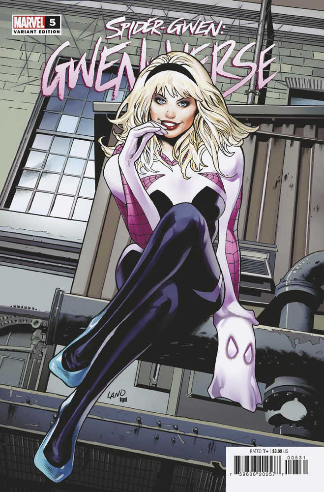 Spider-Gwen Gwenverse #5 (Of 5) Land Homage Variant | Dragon's Lair Comics and Fantasy Houston TX