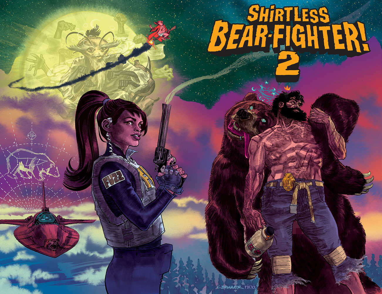 Shirtless Bear-Fighter 2 #1 (Of 7) Cover B Brunner | Dragon's Lair Comics and Fantasy Houston TX