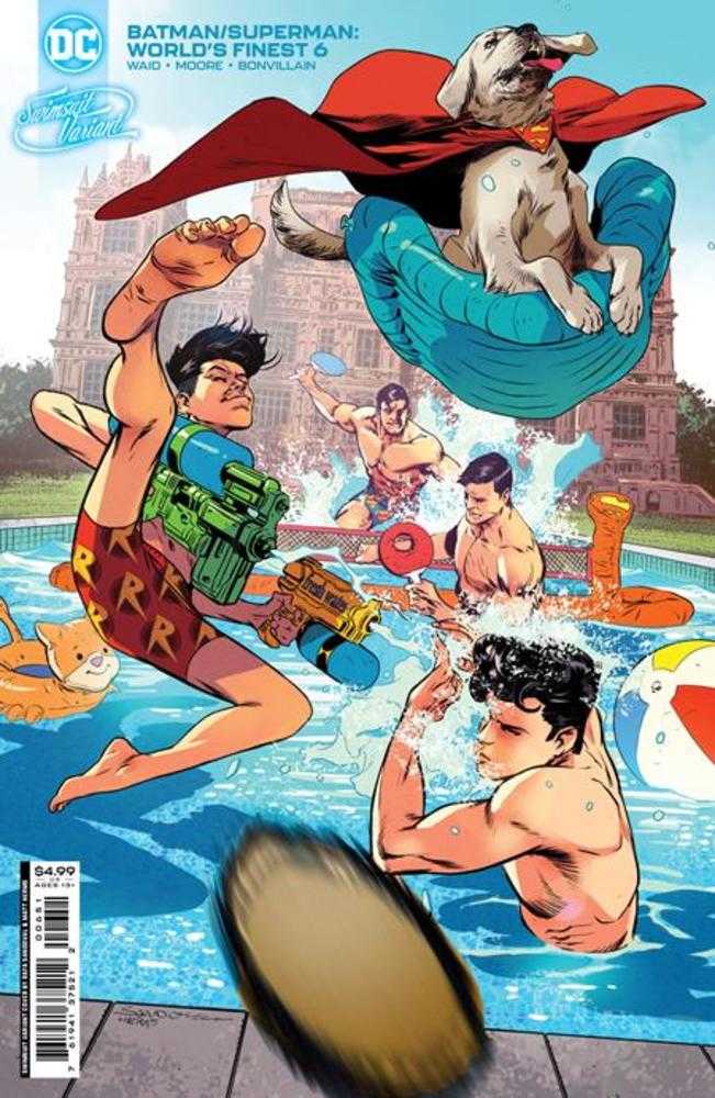 Batman Superman Worlds Finest #6 Cover C Rafa Sandoval Swimsuit Card Stock Variant | Dragon's Lair Comics and Fantasy Houston TX