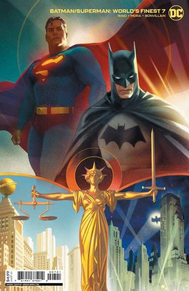 Batman Superman Worlds Finest #7 Cover B Joshua Middleton Card Stock Variant | Dragon's Lair Comics and Fantasy Houston TX