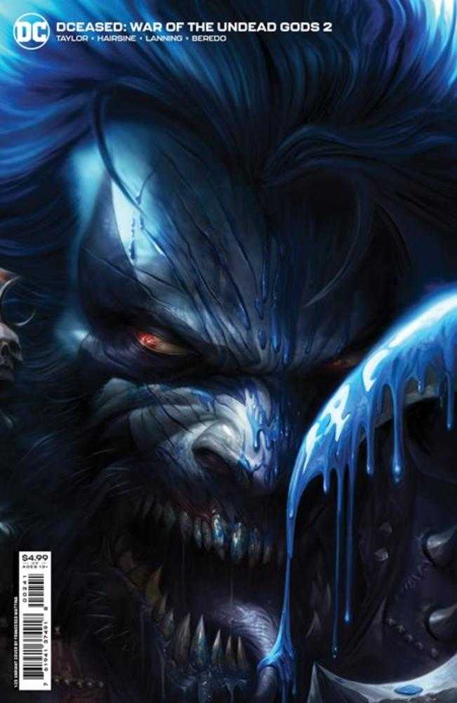 Dceased War Of The Undead Gods #2 (Of 8) Cover D 1 in 25 Francesco Mattina Card Stock Variant | Dragon's Lair Comics and Fantasy Houston TX