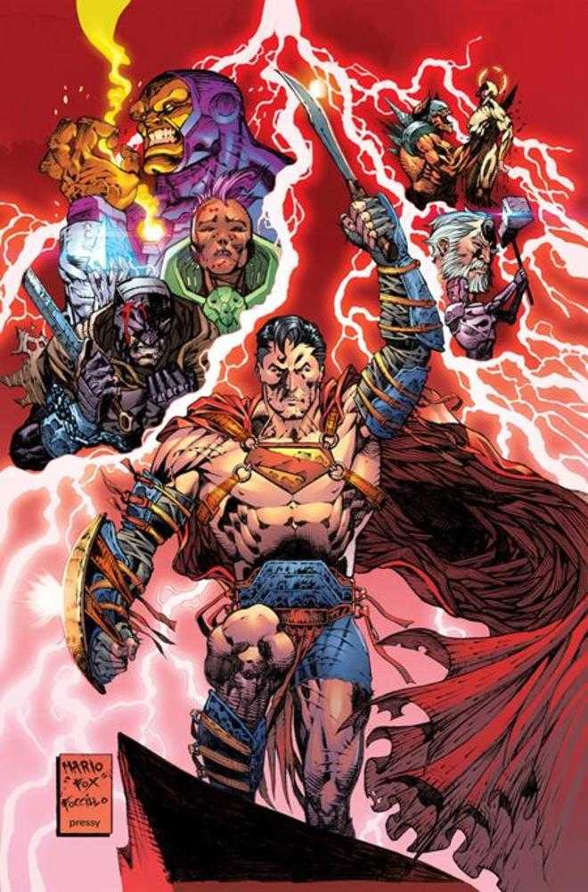 Superman Warworld Apocalypse #1 (One Shot) Cover B Mario Fox Foccillo Card Stock Variant | Dragon's Lair Comics and Fantasy Houston TX