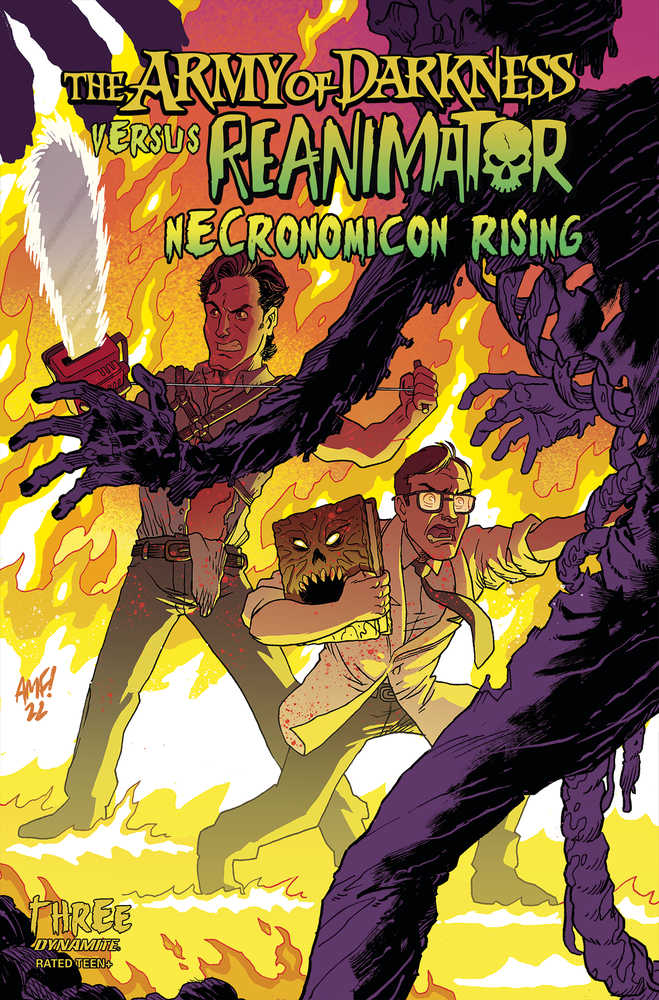 Aod vs Reanimator Necronomicon Rising #3 Cover A Fleecs | Dragon's Lair Comics and Fantasy Houston TX