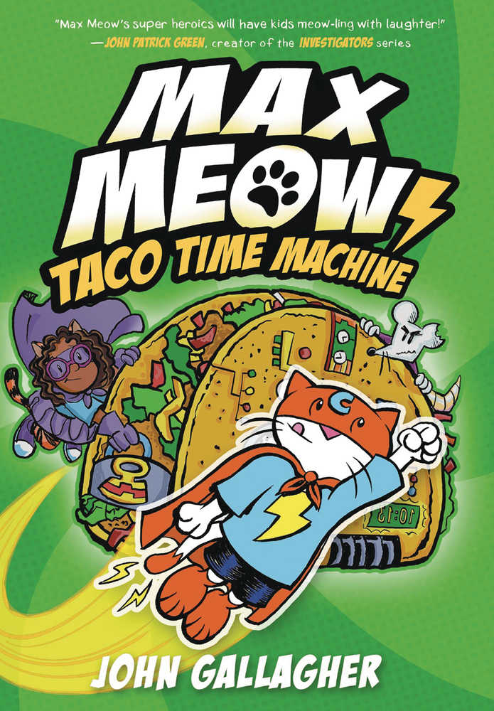 Max Meow Cat Crusader Graphic Novel Volume 04 Taco Time Machine | Dragon's Lair Comics and Fantasy Houston TX