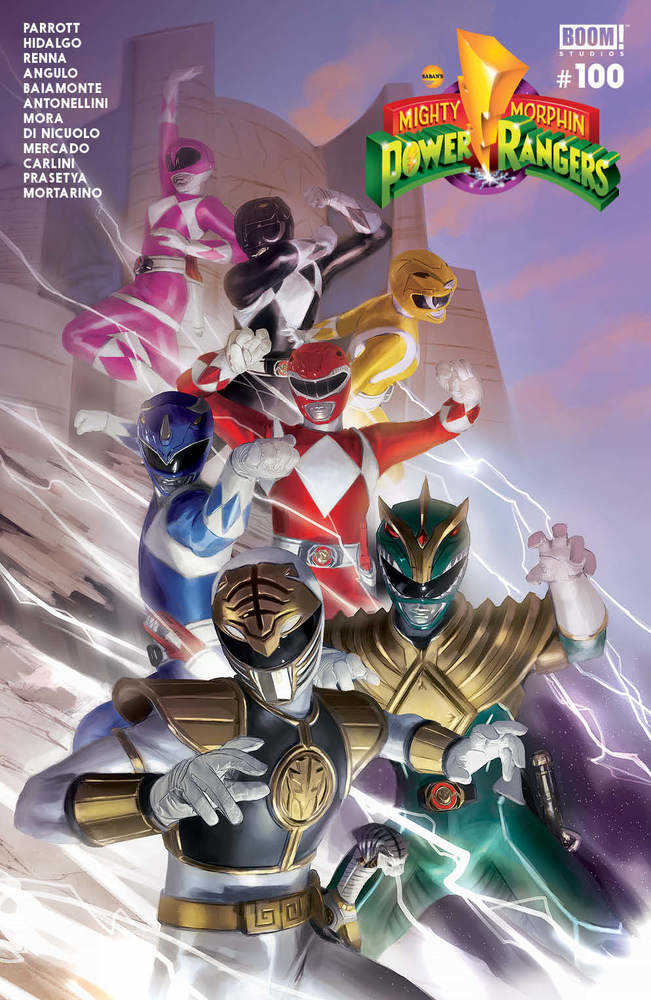 Mighty Morphin Power Rangers #100 Cover C Wrap Variant Mercado | Dragon's Lair Comics and Fantasy Houston TX