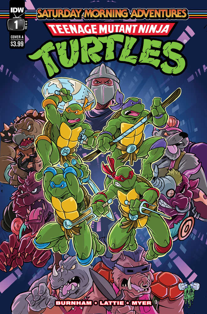 Teenage Mutant Ninja Turtles Saturday Morning Adventures #1 Cover A Lattie | Dragon's Lair Comics and Fantasy Houston TX