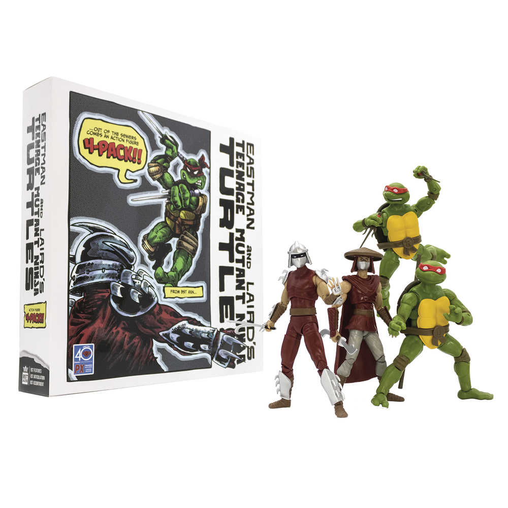 Bst Axn Teenage Mutant Ninja Turtles Classic Comic Previews Exclusive Action Figure 4pc Box Set 2 (N | Dragon's Lair Comics and Fantasy Houston TX