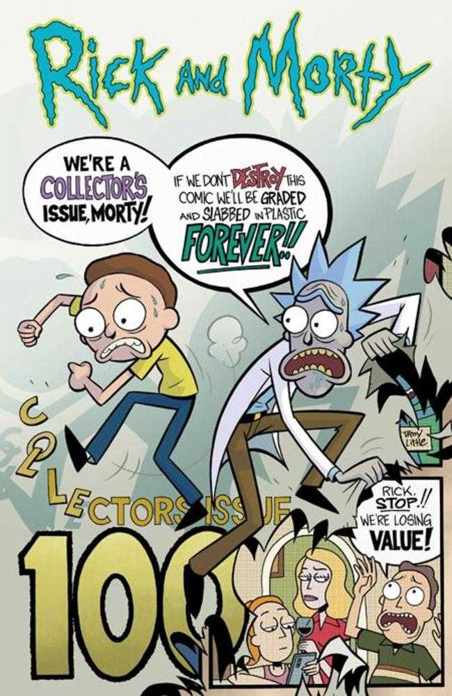 Rick And Morty #100 Cover A Troy Little | Dragon's Lair Comics and Fantasy Houston TX