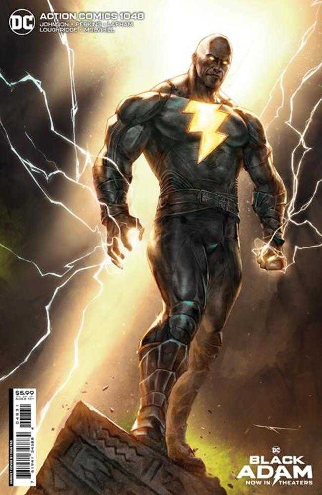 Action Comics #1048 Cover C Ivan Tao Black Adam Movie Card Stock Variant (Kal-El Returns) | Dragon's Lair Comics and Fantasy Houston TX