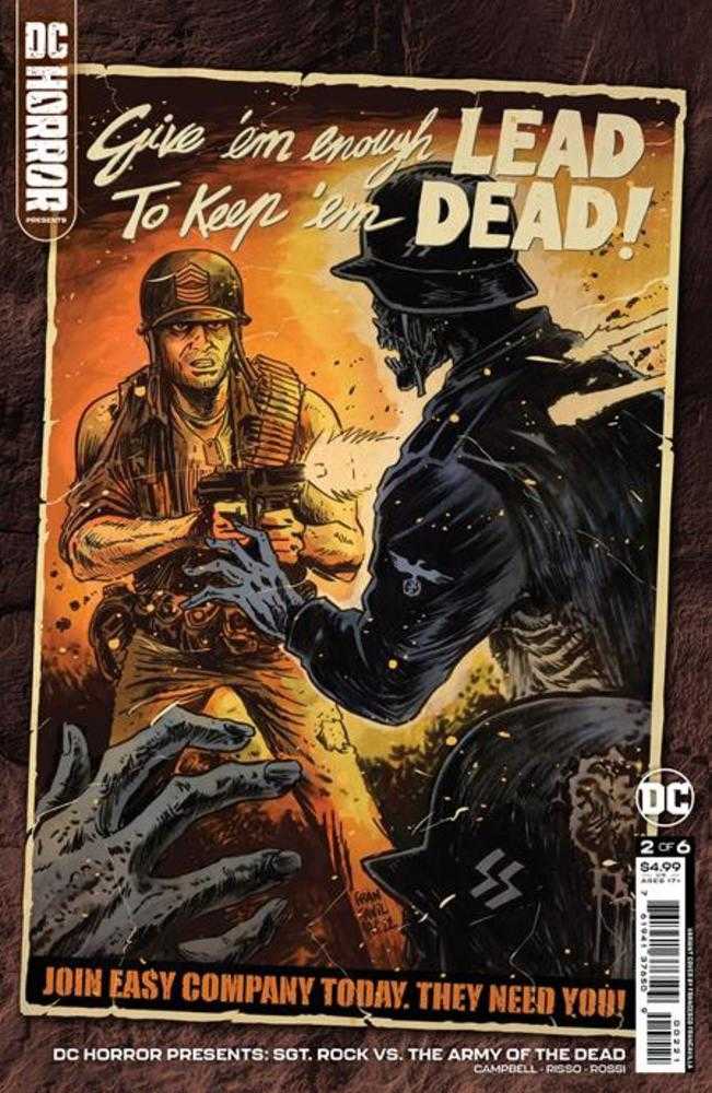 DC Horror Presents Sgt Rock vs The Army Of The Dead #2 (Of 6) Cover B Francesco Francavilla Card Stock Variant (Mature) | Dragon's Lair Comics and Fantasy Houston TX