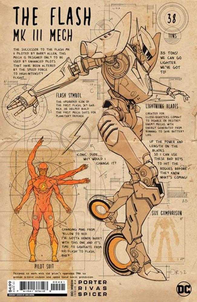 DC Mech #4 (Of 6) Cover B Dan Mora Card Stock Variant | Dragon's Lair Comics and Fantasy Houston TX