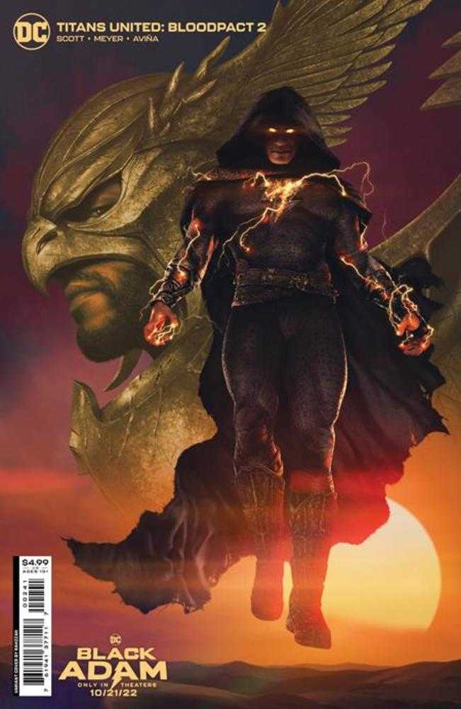 Titans United Bloodpact #2 (Of 6) Cover C Rahzzah Black Adam Movie Card Stock Variant | Dragon's Lair Comics and Fantasy Houston TX