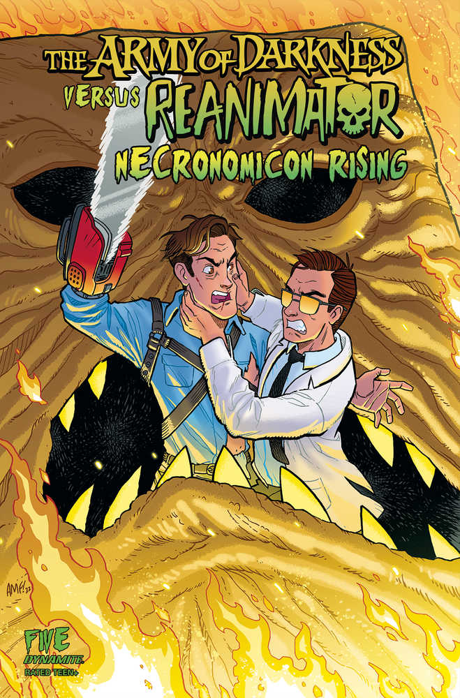 Aod vs Reanimator Necronomicon Rising #5 Cover A Fleecs | Dragon's Lair Comics and Fantasy Houston TX