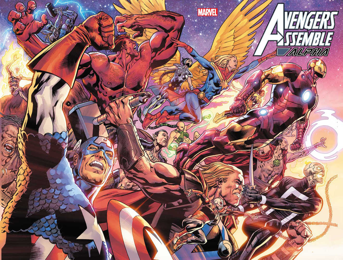 Avengers Assemble Alpha #1 Hitch Wrpad Cover | Dragon's Lair Comics and Fantasy Houston TX