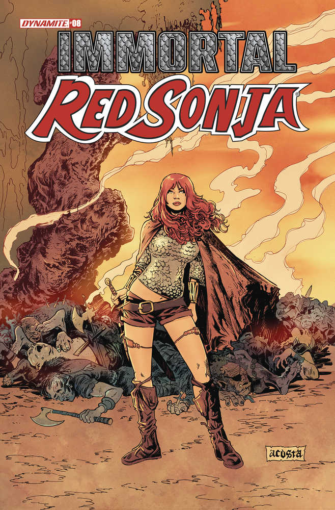 Immortal Red Sonja #8 Cover B Acosta | Dragon's Lair Comics and Fantasy Houston TX