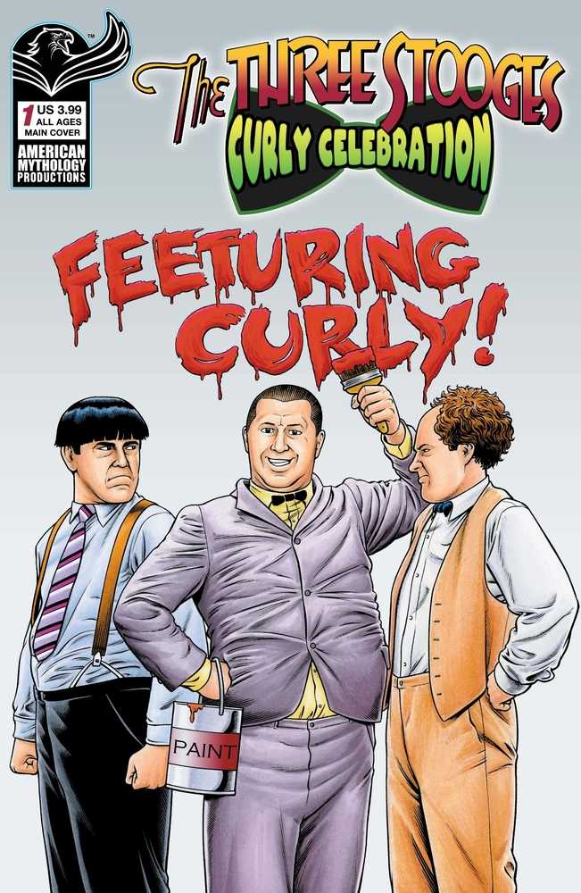 Three Stooges Curly Celebration Cover A Fraim Bros | Dragon's Lair Comics and Fantasy Houston TX