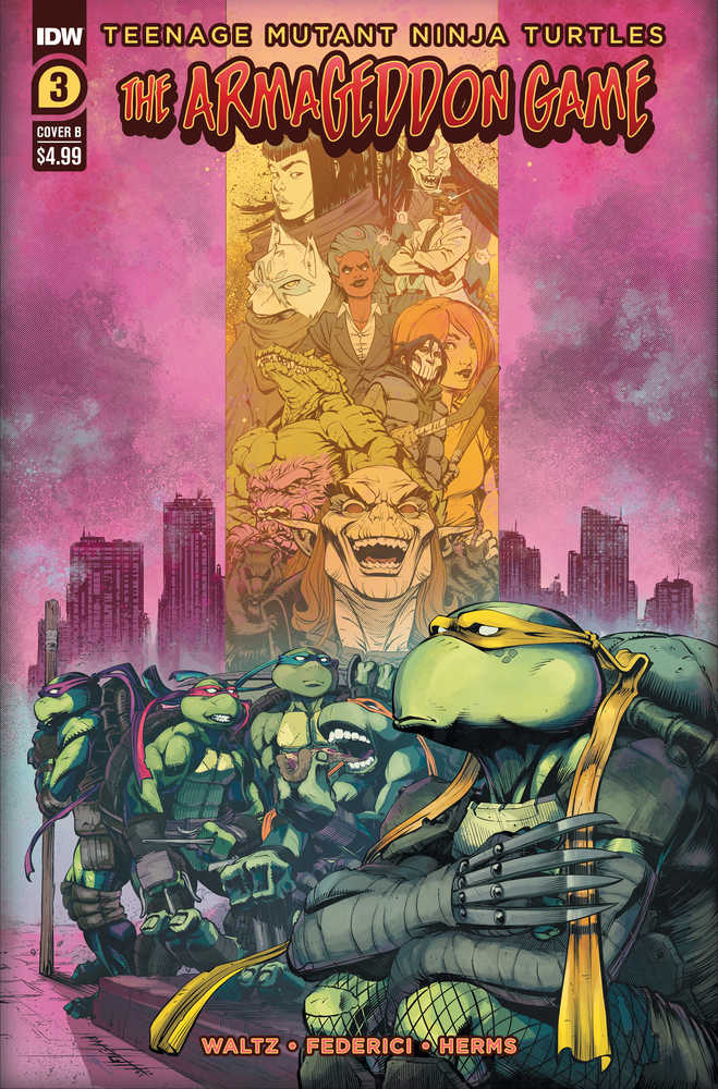 Teenage Mutant Ninja Turtles Armageddon Game #3 Cover B Height | Dragon's Lair Comics and Fantasy Houston TX