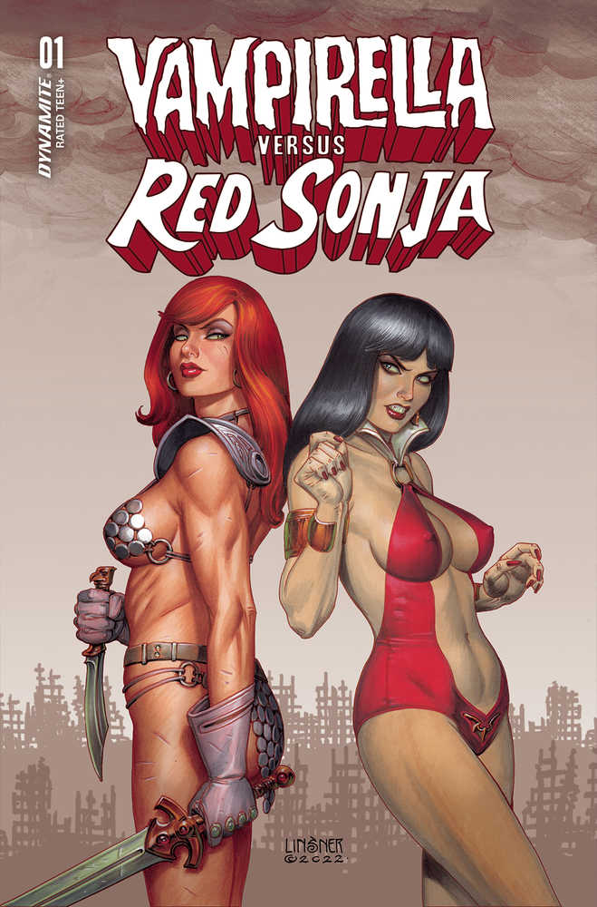 Vampirella vs Red Sonja #1 Cover B Linsner | Dragon's Lair Comics and Fantasy Houston TX