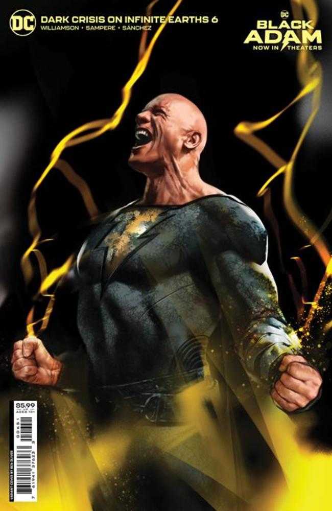 Dark Crisis On Infinite Earths #6 (Of 7) Cover D Ben Oliver Black Adam Movie Card Stock Variant | Dragon's Lair Comics and Fantasy Houston TX