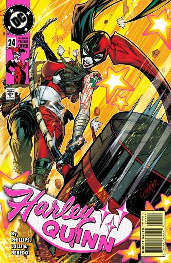 Harley Quinn #24 Cover C Jonboy Meyers 90s Cover Month Card Stock Variant | Dragon's Lair Comics and Fantasy Houston TX