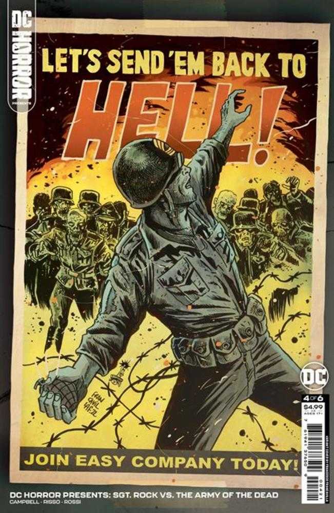 DC Horror Presents Sgt Rock vs The Army Of The Dead #4 (Of 6) Cover B Francesco Francavilla Card Stock Variant (Mature) | Dragon's Lair Comics and Fantasy Houston TX