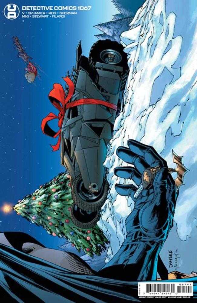 Detective Comics #1067 Cover C Jim Lee Scott Williams Alex Sinclair DC Holiday Card Card Stock Variant | Dragon's Lair Comics and Fantasy Houston TX