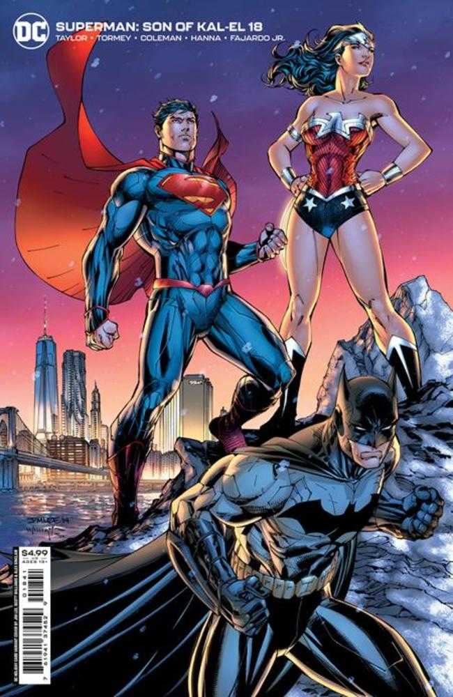 Superman Son Of Kal-El #18 Cover C Jim Lee Scott Williams & Alex Sinclair DC Holiday Card Card Stock Variant (Kal-El Returns) | Dragon's Lair Comics and Fantasy Houston TX