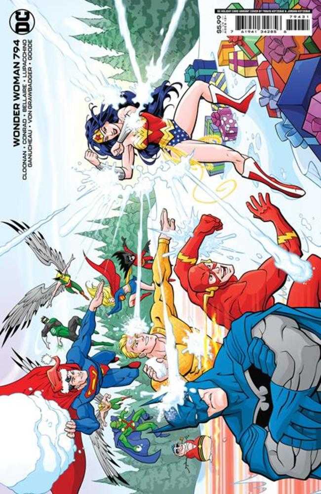 Wonder Woman #794 Cover C Travis Kotzebue & Jordan Kotzebue DC Holiday Card Card Stock Variant | Dragon's Lair Comics and Fantasy Houston TX