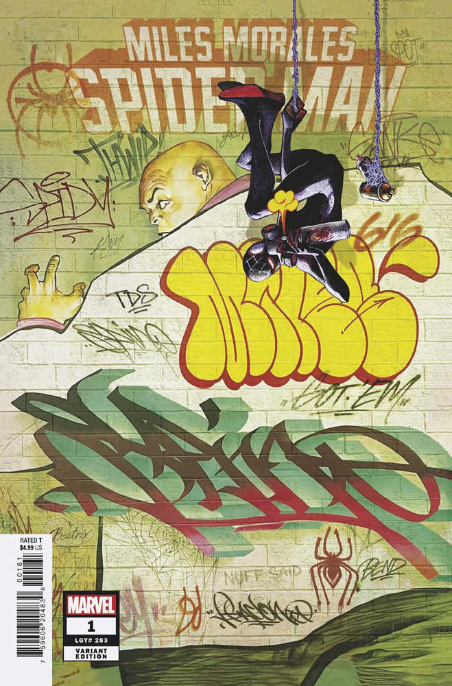 Miles Morales Spider-Man #1 Del Mundo Graffiti Variant | Dragon's Lair Comics and Fantasy Houston TX