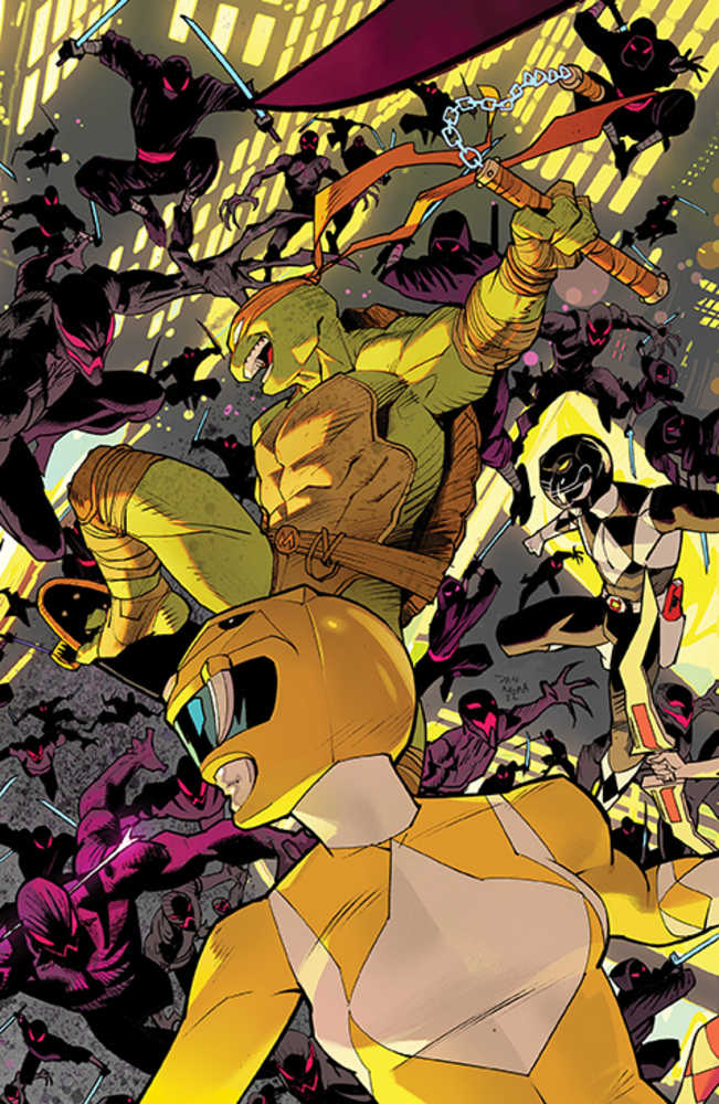 Mmpr Teenage Mutant Ninja Turtles II #1 (Of 5) Cover B Connecting Variant 2 Mora | Dragon's Lair Comics and Fantasy Houston TX