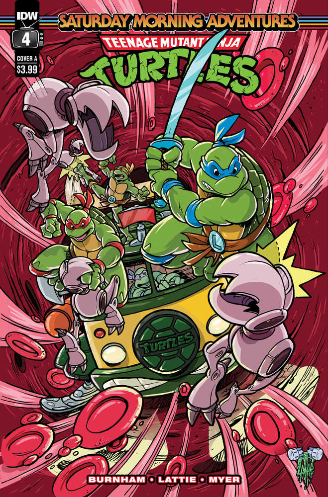 Teenage Mutant Ninja Turtles Saturday Morning Adventures #4 Cover A Lattie | Dragon's Lair Comics and Fantasy Houston TX