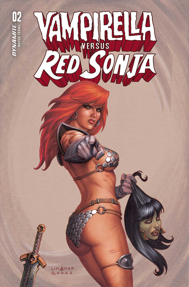 Vampirella vs Red Sonja #2 Cover B Linsner | Dragon's Lair Comics and Fantasy Houston TX