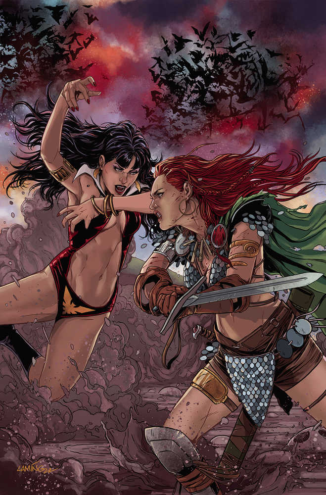 Vampirella vs Red Sonja #1 Cover X 10 Copy Foc Variant Edition Laming Vir | Dragon's Lair Comics and Fantasy Houston TX