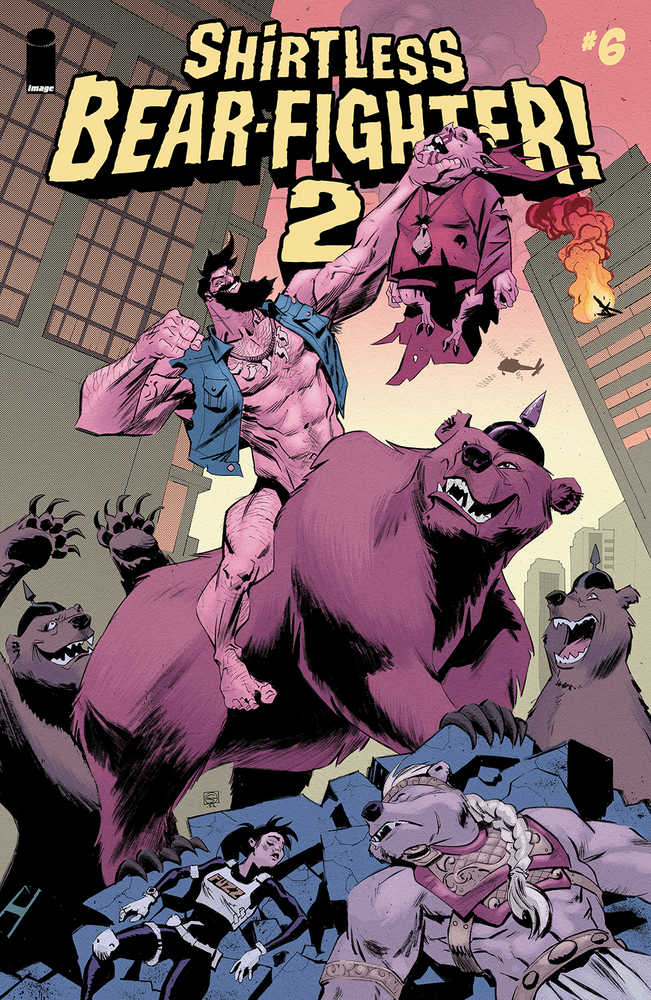 Shirtless Bear-Fighter 2 #6 (Of 7) Cover B Green | Dragon's Lair Comics and Fantasy Houston TX