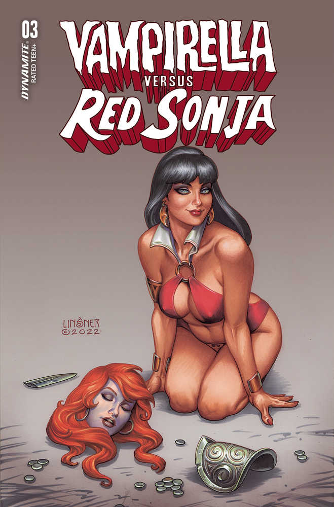 Vampirella vs Red Sonja #3 Cover B Linsner | Dragon's Lair Comics and Fantasy Houston TX