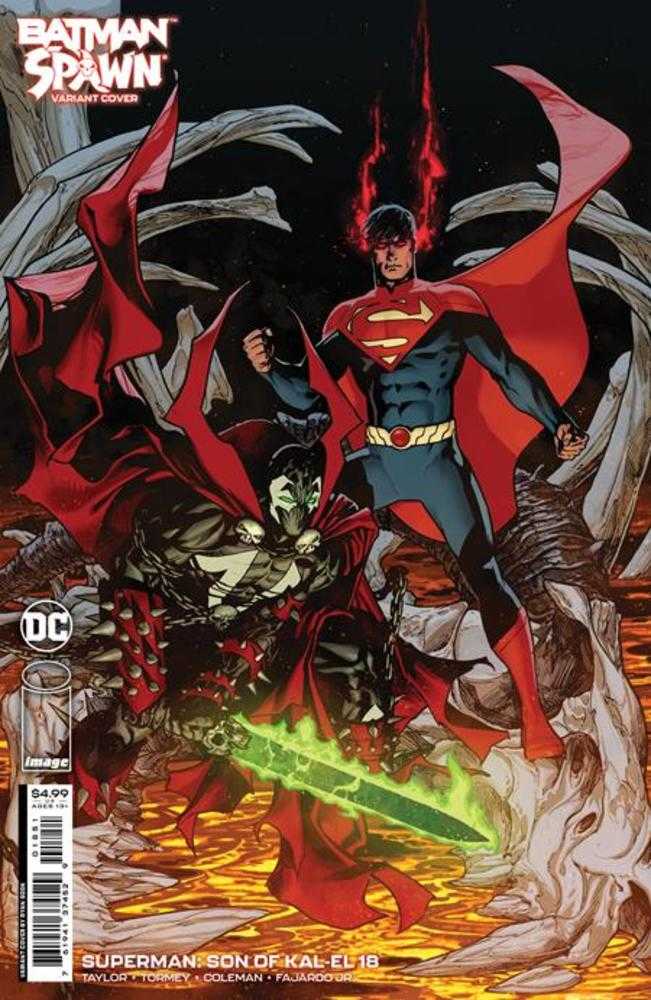 Superman Son Of Kal-El #18 Cover E  Ryan Sook DC Spawn Card Stock Variant (Kal-El Returns) | Dragon's Lair Comics and Fantasy Houston TX