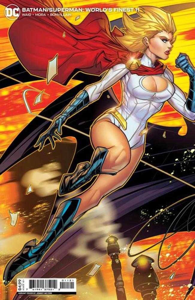 Batman Superman Worlds Finest #11 Cover B Jonboy Meyers Powergirl Connecting Card Stock Variant | Dragon's Lair Comics and Fantasy Houston TX