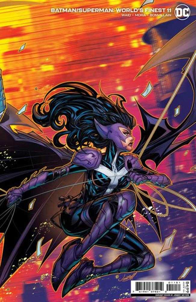 Batman Superman Worlds Finest #11 Cover C Jonboy Meyers Huntress Connecting Card Stock Variant | Dragon's Lair Comics and Fantasy Houston TX