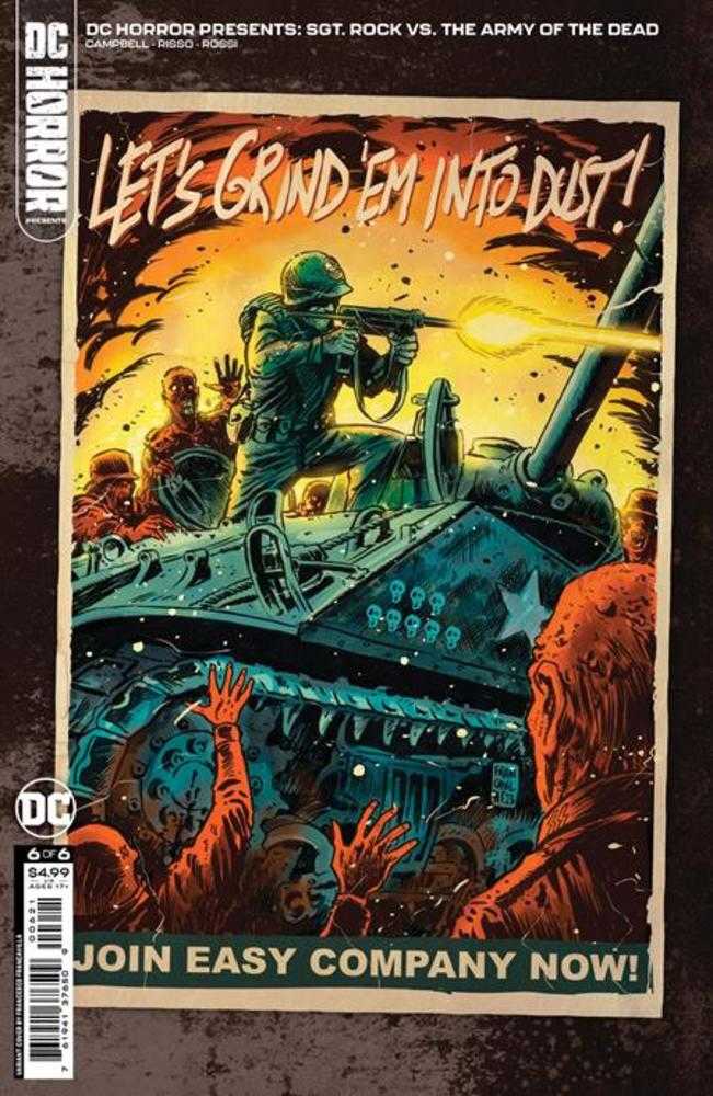 DC Horror Presents Sgt Rock vs The Army Of The Dead #6 (Of 6) Cover B Francesco Francavilla Card Stock Variant (Mature) | Dragon's Lair Comics and Fantasy Houston TX