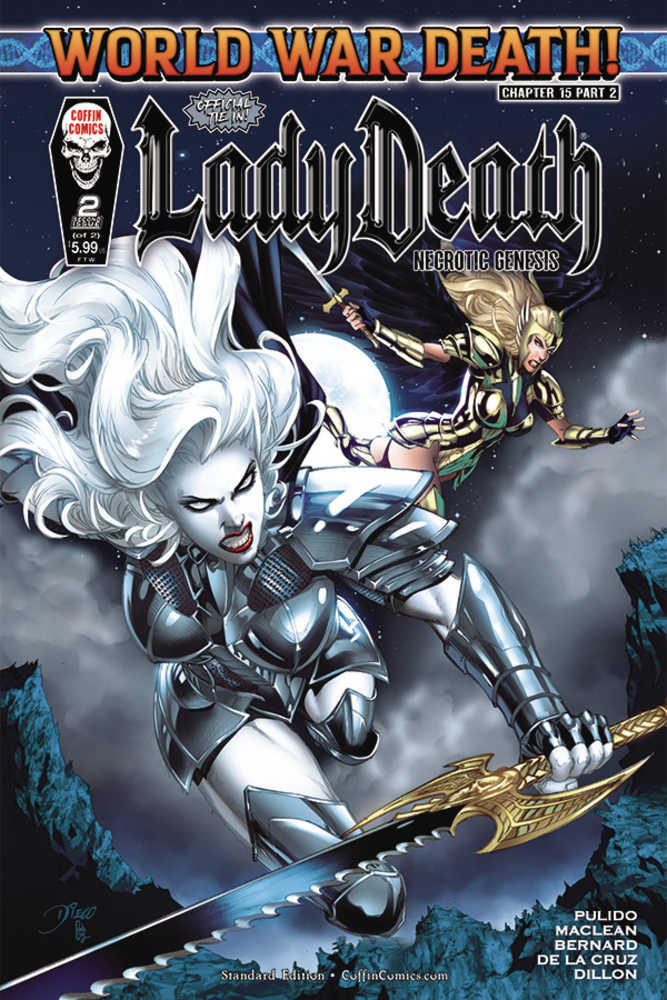 Lady Death Necrotic Genesis #2 (Of 2) Cover A Bernard Standard | Dragon's Lair Comics and Fantasy Houston TX