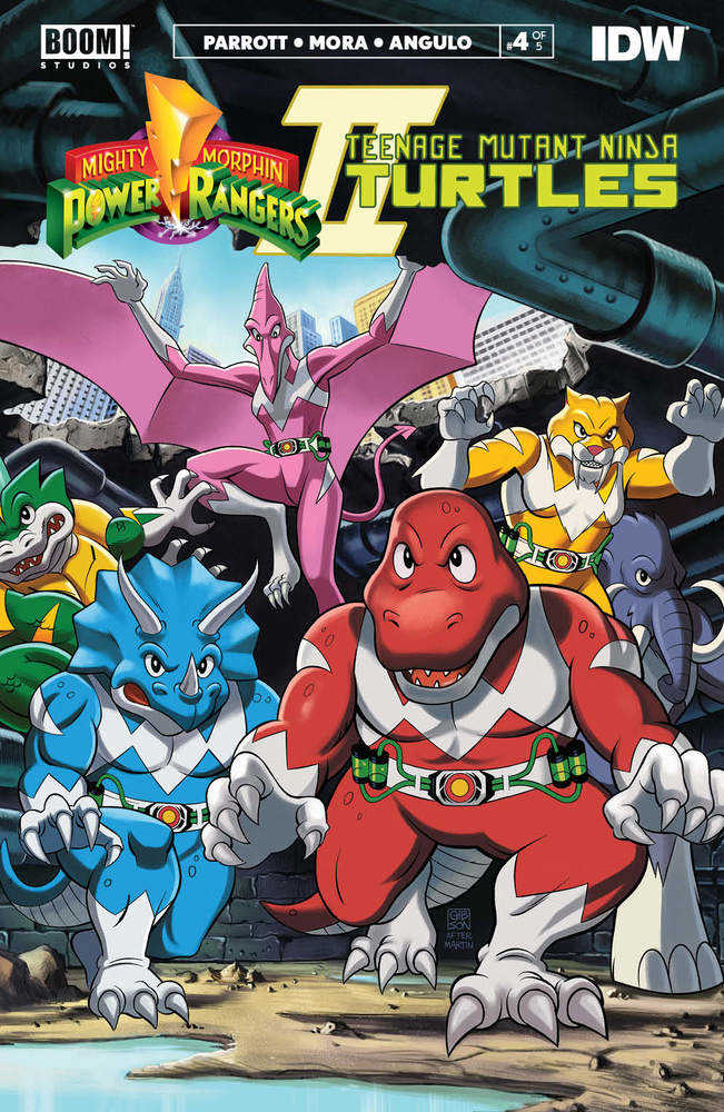 Mmpr Teenage Mutant Ninja Turtles II #4 (Of 5) Cover C Mmpr Variant Gibson | Dragon's Lair Comics and Fantasy Houston TX