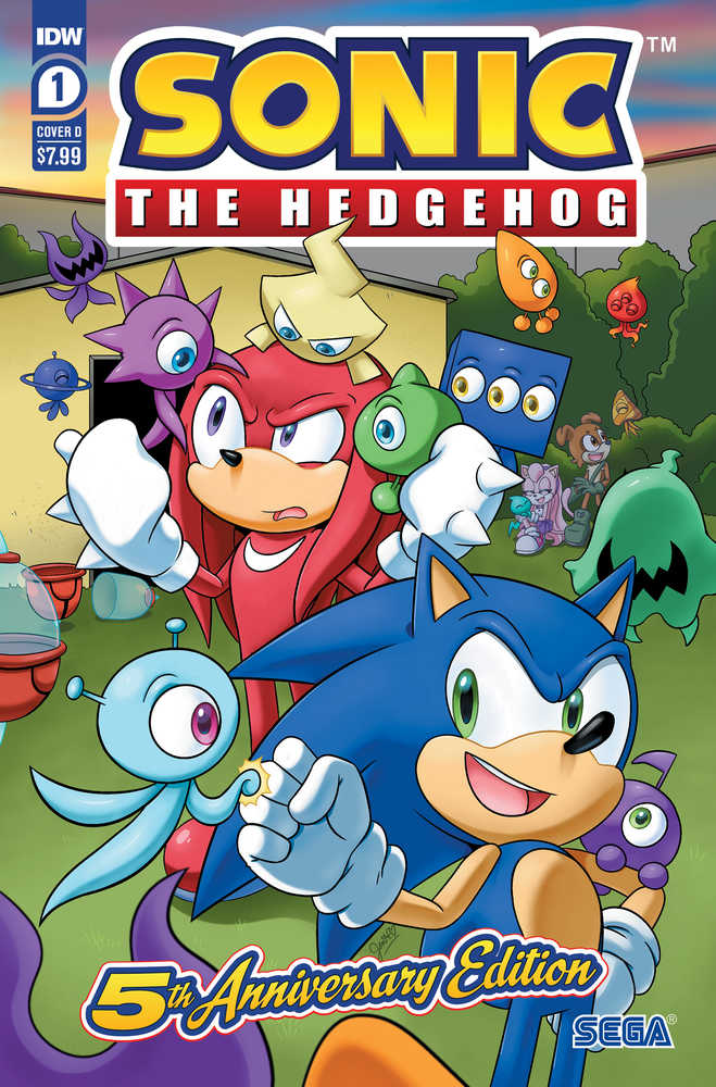 Sonic The Hedgehog #1 5TH Anniversary Edition Cover D Hernandez | Dragon's Lair Comics and Fantasy Houston TX