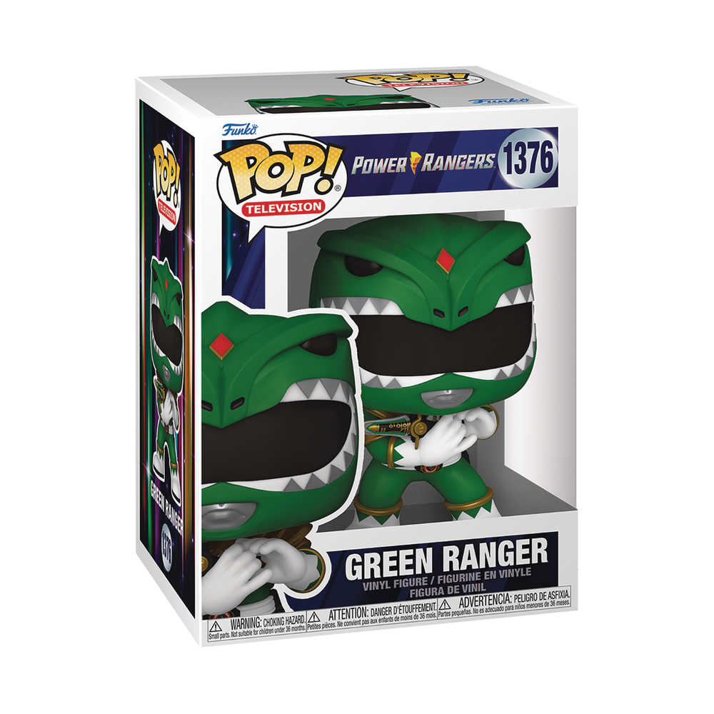 Pop TV Mmpr 30th Green Ranger Vinyl Figure | Dragon's Lair Comics and Fantasy Houston TX