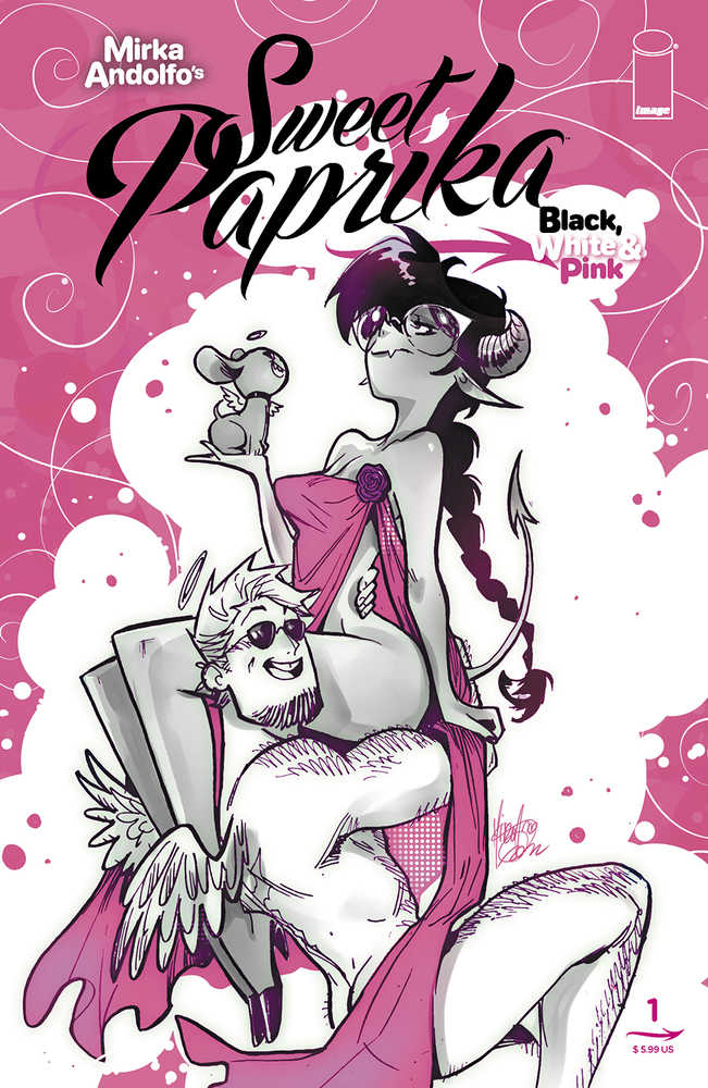 Sweet Paprika Black White & Pink (One Shot) Cover A (Mature) | Dragon's Lair Comics and Fantasy Houston TX