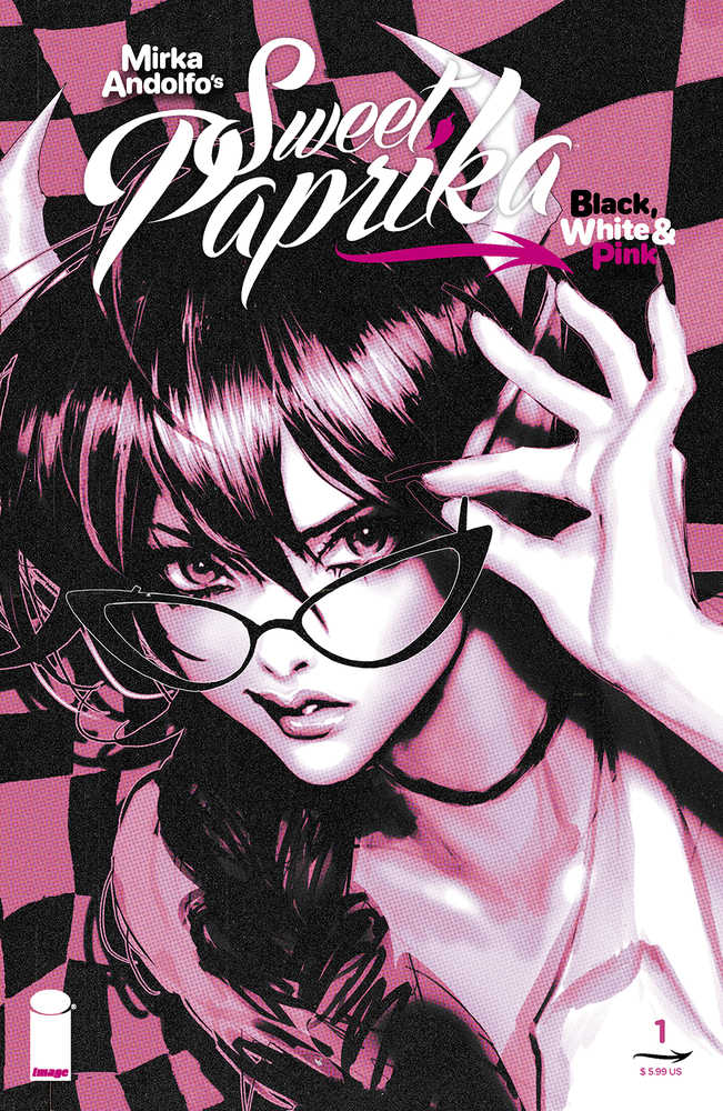 Sweet Paprika Black White & Pink (One Shot) Cover C (Mature) | Dragon's Lair Comics and Fantasy Houston TX