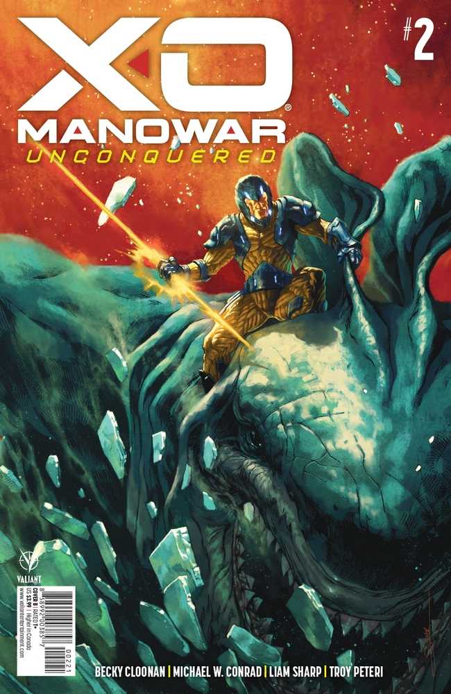 X-O Manowar Unconquered #2 Cover B Secher (Mature) | Dragon's Lair Comics and Fantasy Houston TX