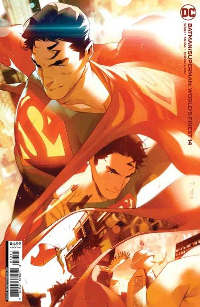 Batman Superman Worlds Finest #14 Cover C Simone Di Meo Superman Card Stock Variant | Dragon's Lair Comics and Fantasy Houston TX