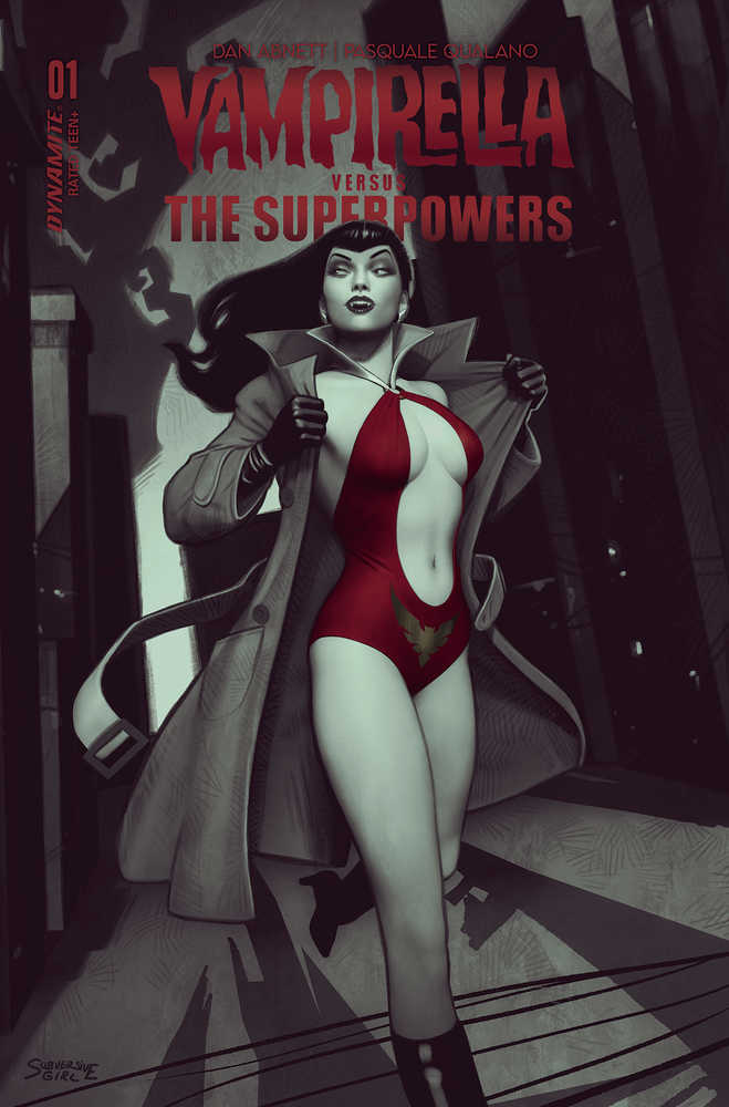 Vampirella vs Superpowers #1 Cover E Puebla | Dragon's Lair Comics and Fantasy Houston TX