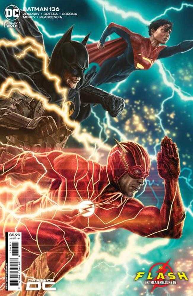 Batman #136 Cover E Lee Bermejo The Flash Movie Card Stock Variant | Dragon's Lair Comics and Fantasy Houston TX