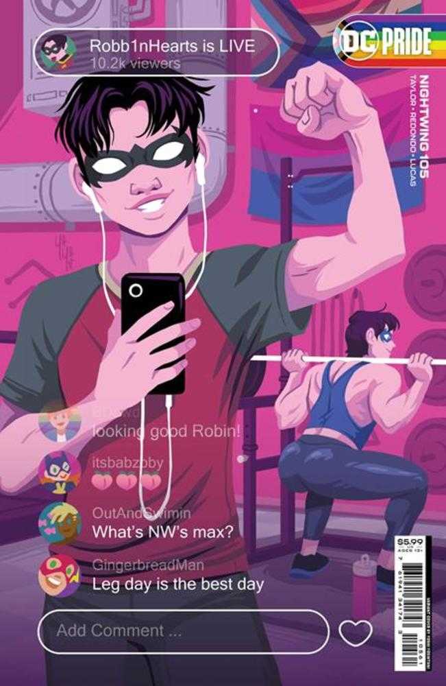 Nightwing #105 Cover D Yoshi Yoshitani DC Pride Card Stock Variant | Dragon's Lair Comics and Fantasy Houston TX